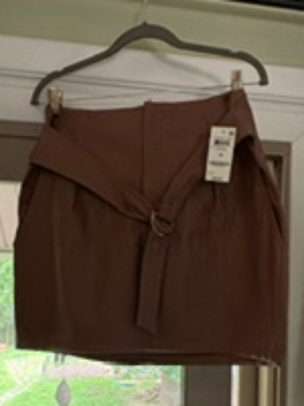Bar III Faux Leather Mini Skirt